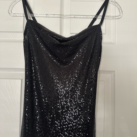 Bebe Black Sequin Maxi Dress - Picture 7 of 8